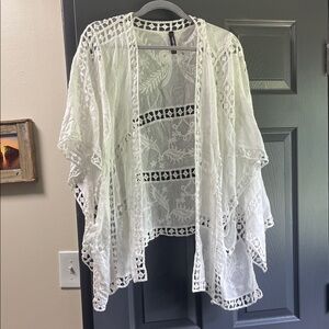 Torrid White Cardigan
